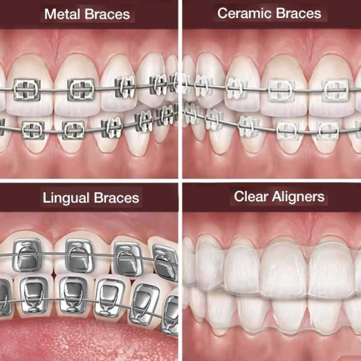 Braces (Metallic or Tooth Colored Ceramic) in Bilimora